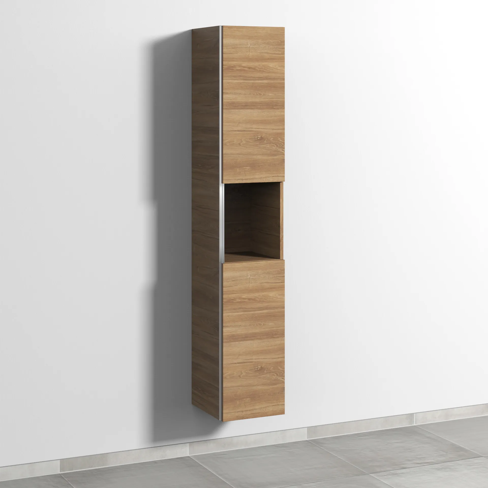 Sanipa Hochschrank „3way“ 300 × 1700 × 345 mm Anschlag rechts, in Eiche Kansas, Anschlag rechts