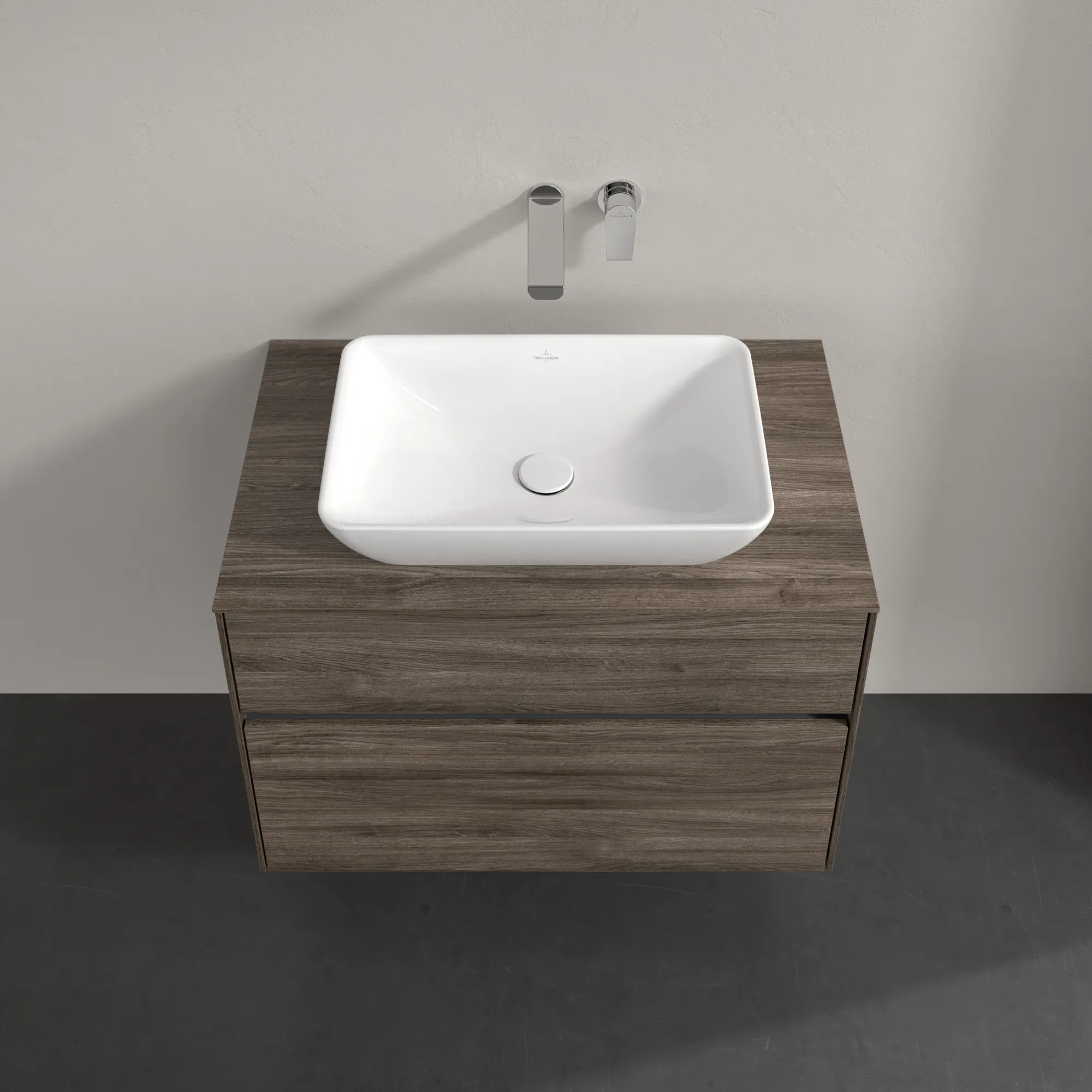 Villeroy & Boch Collaro Waschbeckenunterschrank C10800, 800x548x500mm, Stone Oak