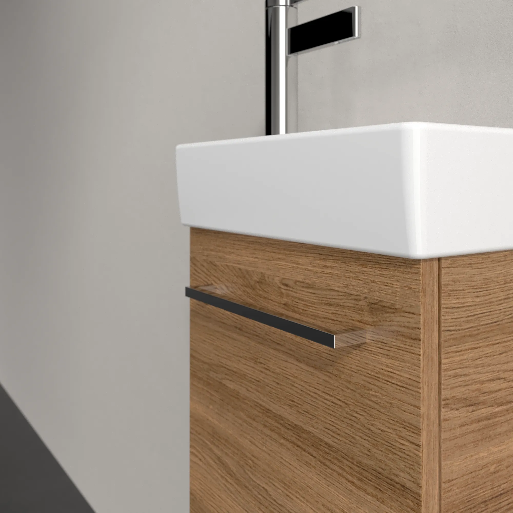 Villeroy & Boch Waschtischunterschrank mit Tür „Avento“ für Schrankwaschtisch 340 × 514 × 202 mm Kansas Oak, Anschlag rechts, Soft Closing, 1 Tür Villeroy & Boch Waschtischunterschrank mit Tür „Avento“ für Schrankwaschtisch 340 × 514 × 202 mm Kansas Oak, Anschlag rechts, Soft Closing, 1 Tür
