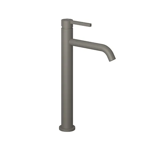 Kludi NOVA FONTE Pura Waschbecken-Einhandmischer 240 mm, Matt Dove, 1-Loch-Montage, geschlossener Metallhebel, DVGW-zugelassen