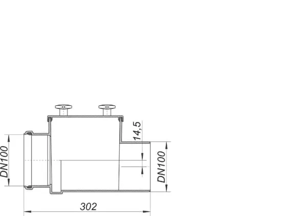 Reinigungsrohr Stausafe R, DN 100