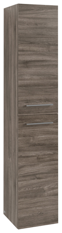 Villeroy & Boch Hochschrank „Avento“ 35 × 176 × 37,2 × 37,2 cm in Stone Oak, Anschlag links, Soft Closing, 2 Türen