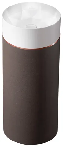 Villeroy & Boch Waschtischschale aus TitanCeram „Octagon“ ⌀ 400 mm in Mocha Leather Villeroy & Boch Waschtischschale aus TitanCeram „Octagon“ ⌀ 400 mm in Mocha Leather