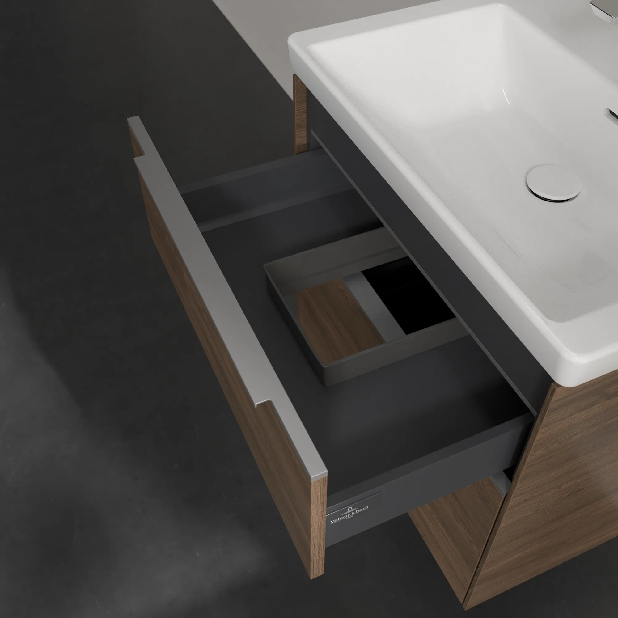 Villeroy & Boch Waschbeckenunterschrank Subway 3.0 Arizona Oak, 622 x 576 x 462 mm, mit Beleuchtung und SoftClosing Villeroy & Boch Waschbeckenunterschrank Subway 3.0 Arizona Oak, 622 x 576 x 462 mm, mit Beleuchtung und SoftClosing