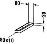 Duravit Handtuchhalter 8 × 3 × 47,8 cm in / /