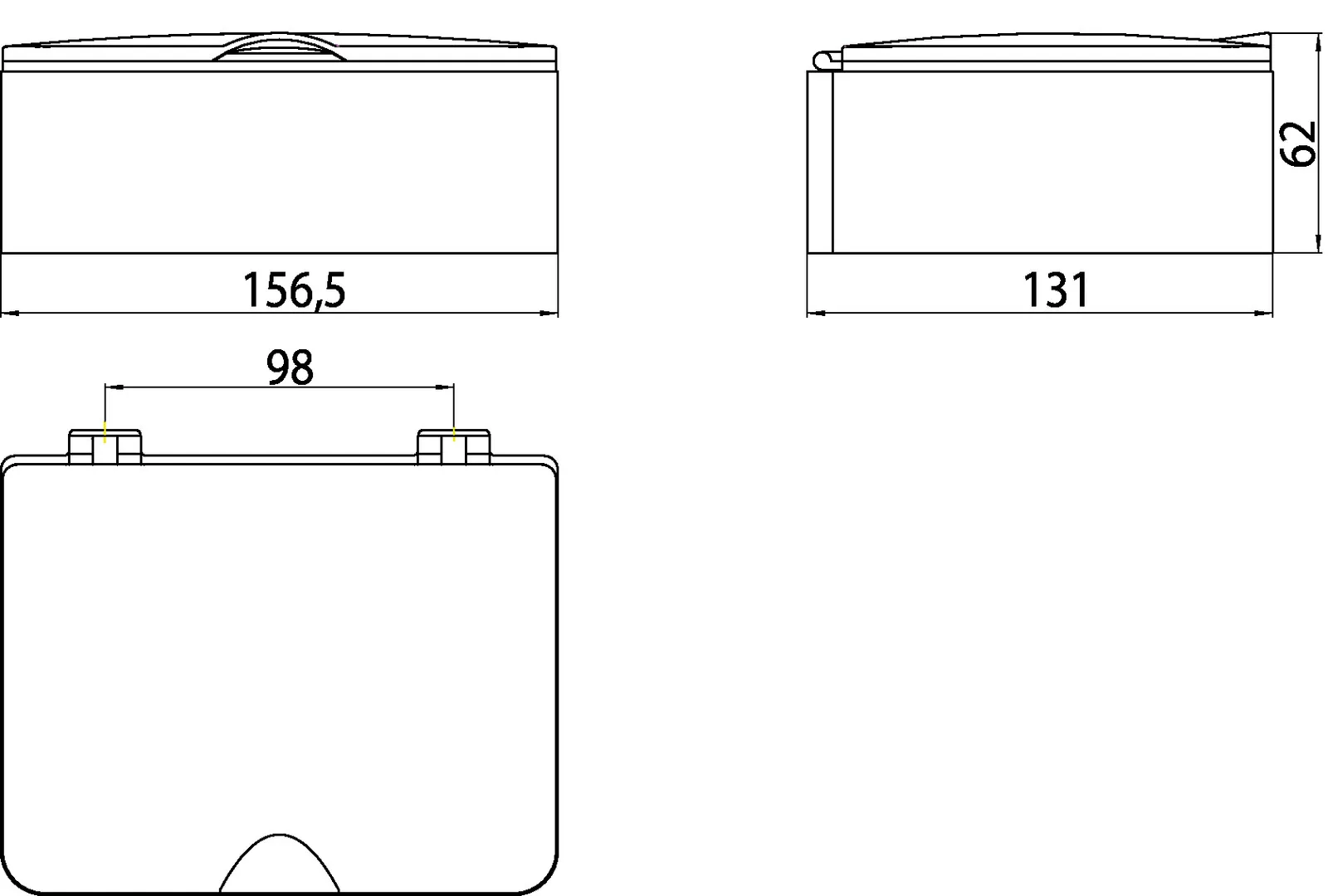 emco Feuchtpapierhalter „system 2“ 15,7 × 13,1 × 6,2 cm in chrom, Befestigung verdeckt emco Feuchtpapierhalter „system 2“ 15,7 × 13,1 × 6,2 cm in chrom, Befestigung verdeckt