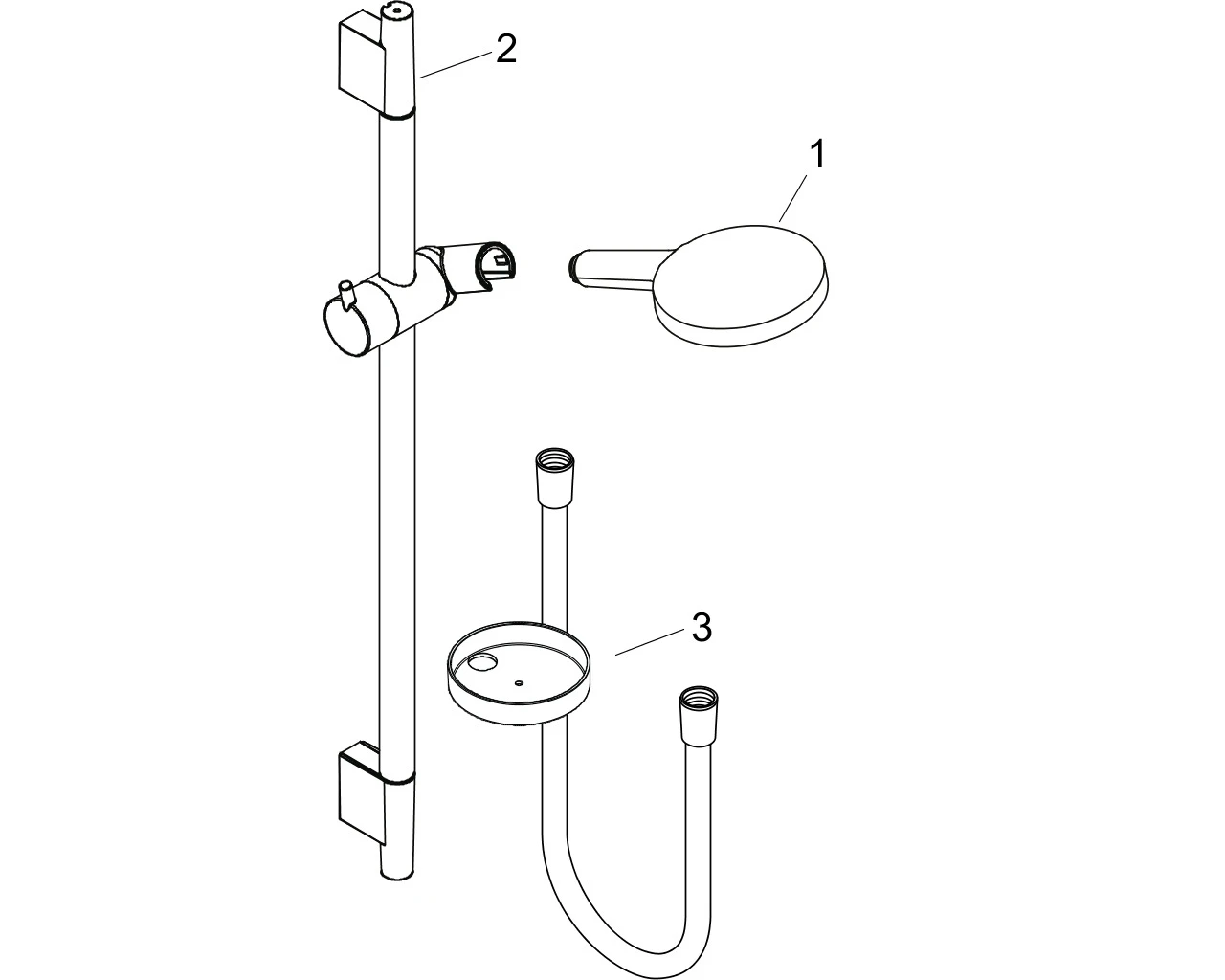 Brausenset Raindance Select S 120 Unica'S Puro 900mm weiss/chrom