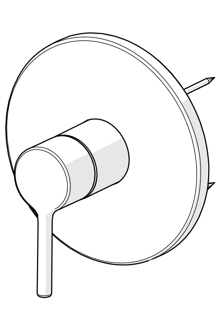 HansaVANTIS Duscharmatur Hansavantis 2022 Fertigset für Brause-Batterie 8261 Matt-Schwarz