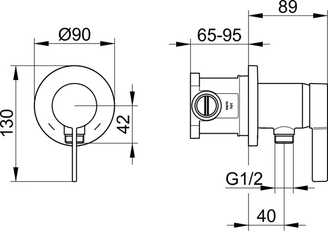 IXMO 59552019521 Set IXMO_solo Einhebelmischer mit Schlauchanschluß, rund verchromt IXMO 59552019521 Set IXMO_solo Einhebelmischer mit Schlauchanschluß, rund verchromt