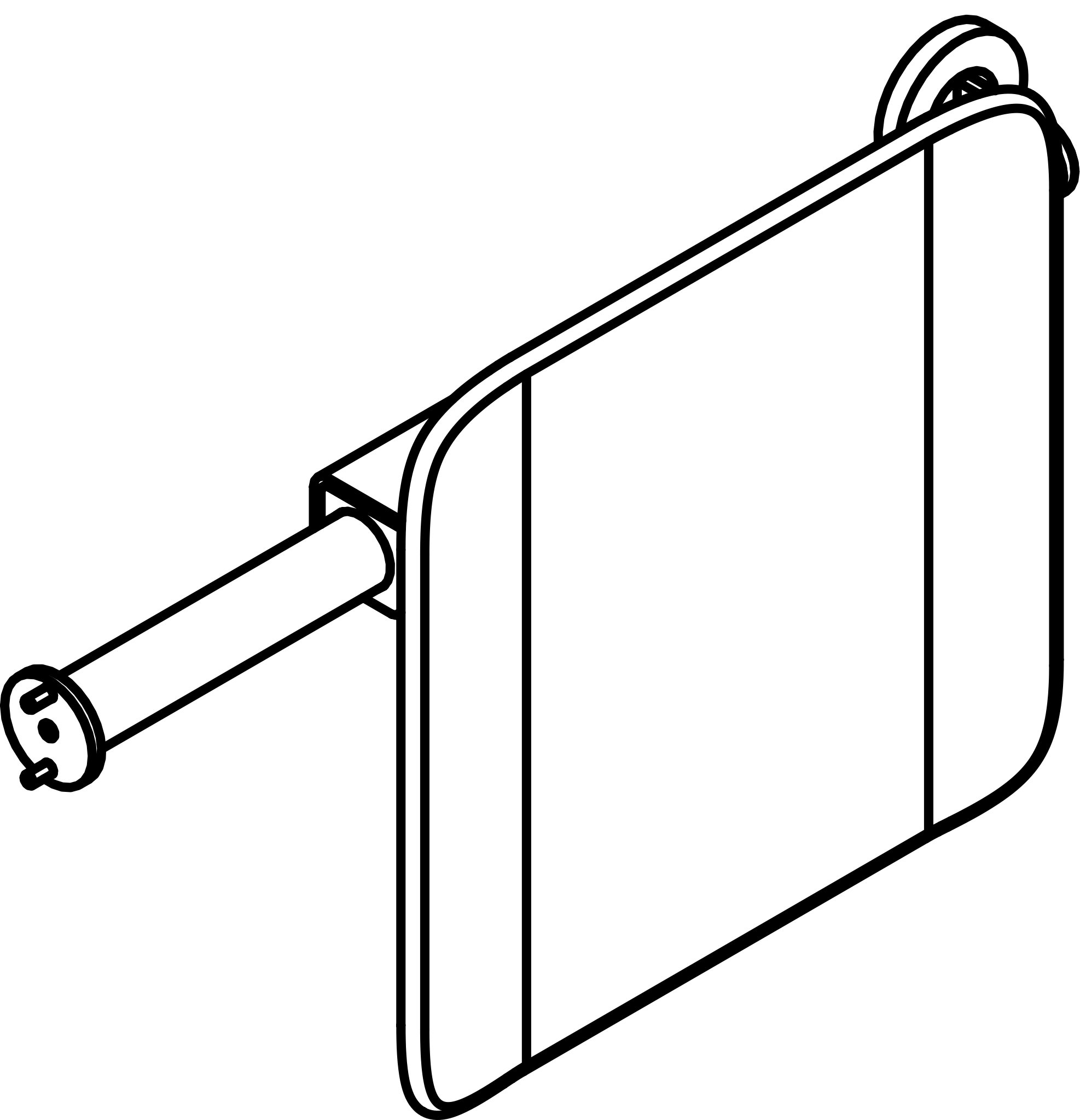 HEWI Rückenstütze „System 900“ 15 cm in Anthrazitgrau