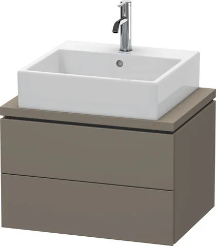 Duravit Waschtischunterschrank wandhängend „L-Cube“ 62 × 40 × 47,7 cm Flannel Grey Seidenmatt Duravit Waschtischunterschrank wandhängend „L-Cube“ 62 × 40 × 47,7 cm Flannel Grey Seidenmatt