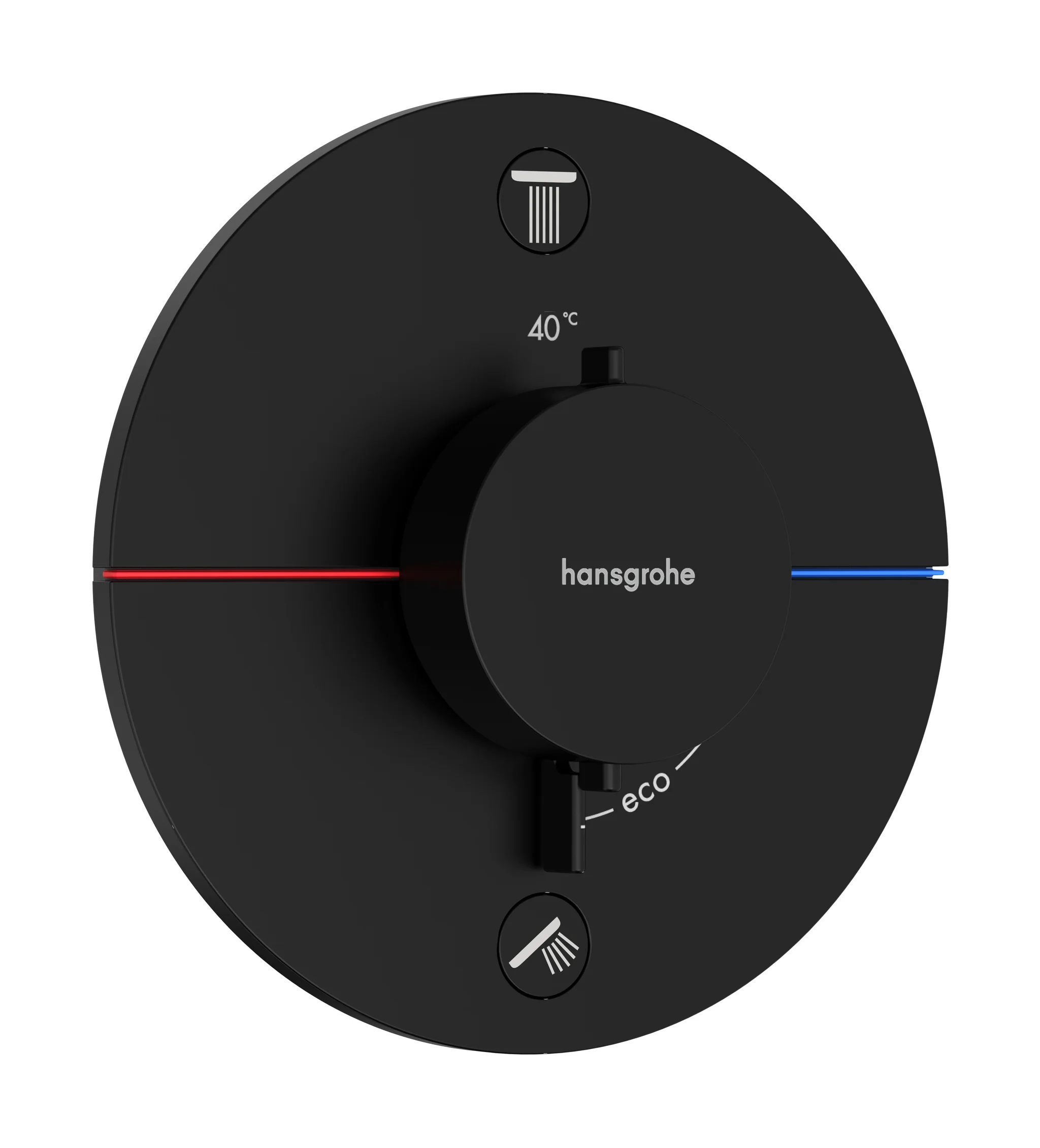 Hansgrohe ShowerSelect Comfort S Thermostat Unterputz, 2 Verbraucher, mattschwarz