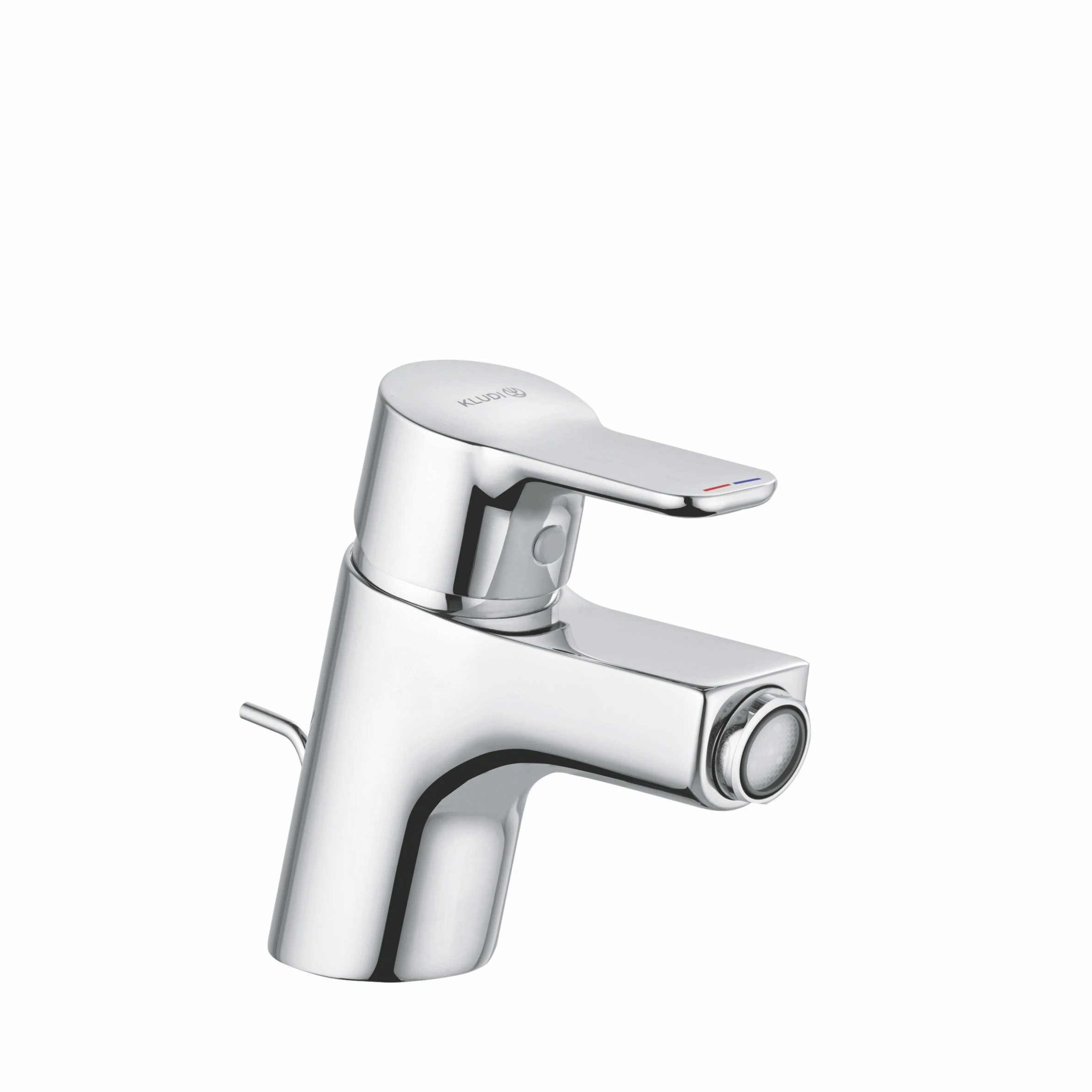 PURE & EASY Bidet-EHM Wasserspararmatur mit Metallablaufg. chrom