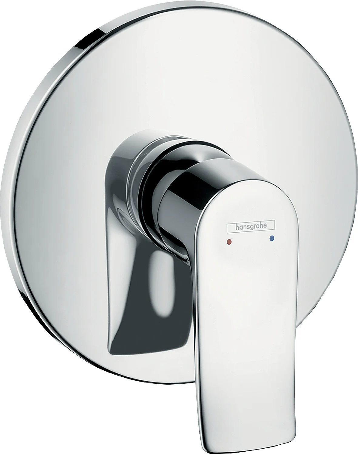 Hansgrohe Brausenmischer Unterputz Metris Fertigset chrom – Keramikmischsystem mit einstellbarer Temperaturbegrenzung und Schalldämpfer