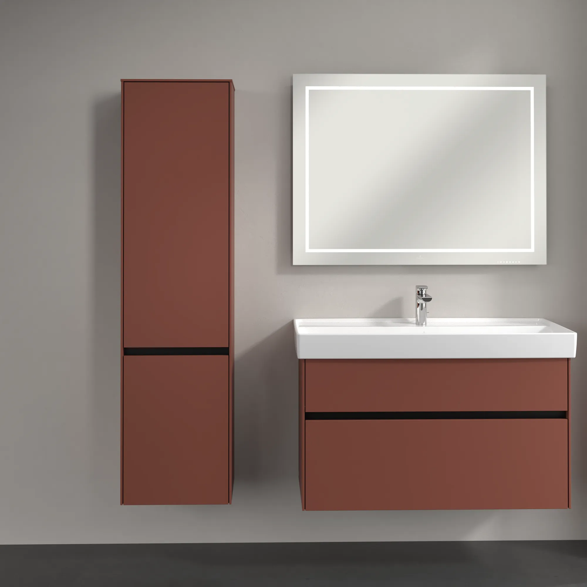 Villeroy & Boch Hochschrank „Collaro“ 40,4 × 153,8 × 34,9 cm ohne Beleuchtung, Anschlag links, 2 Türen Villeroy & Boch Hochschrank „Collaro“ 40,4 × 153,8 × 34,9 cm ohne Beleuchtung, Anschlag links, 2 Türen