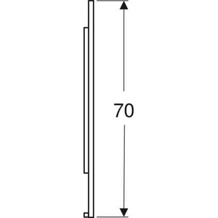 Geberit Spiegel „Option“ 60 × 70 cm, rechteckig in Aluminium eloxiert Geberit Spiegel „Option“ 60 × 70 cm, rechteckig in Aluminium eloxiert