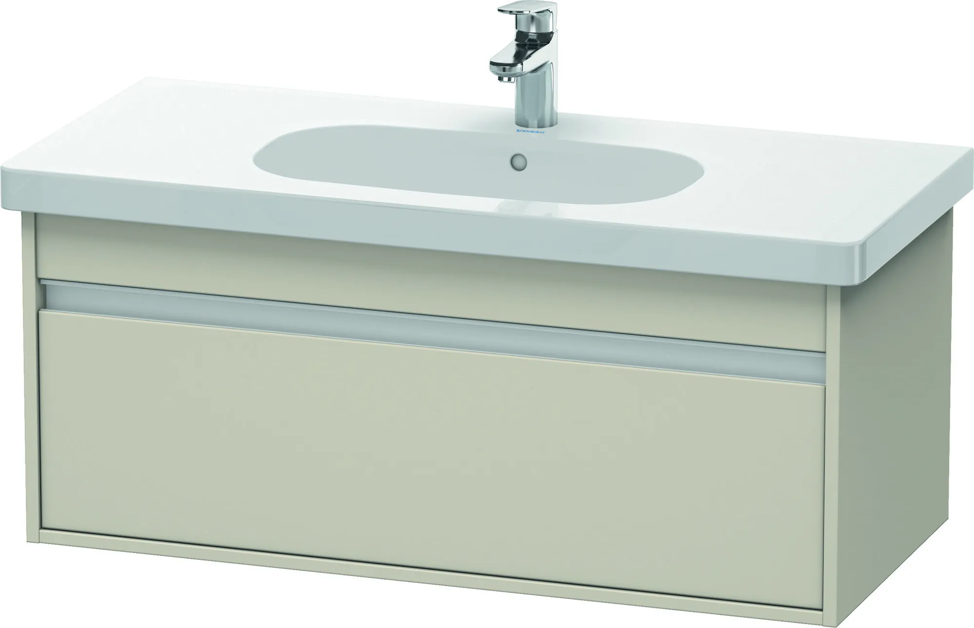 Duravit Waschtischunterschrank wandhängend „Ketho“ 100 × 41 × 45,5 cm Taupe Matt Duravit Waschtischunterschrank wandhängend „Ketho“ 100 × 41 × 45,5 cm Taupe Matt