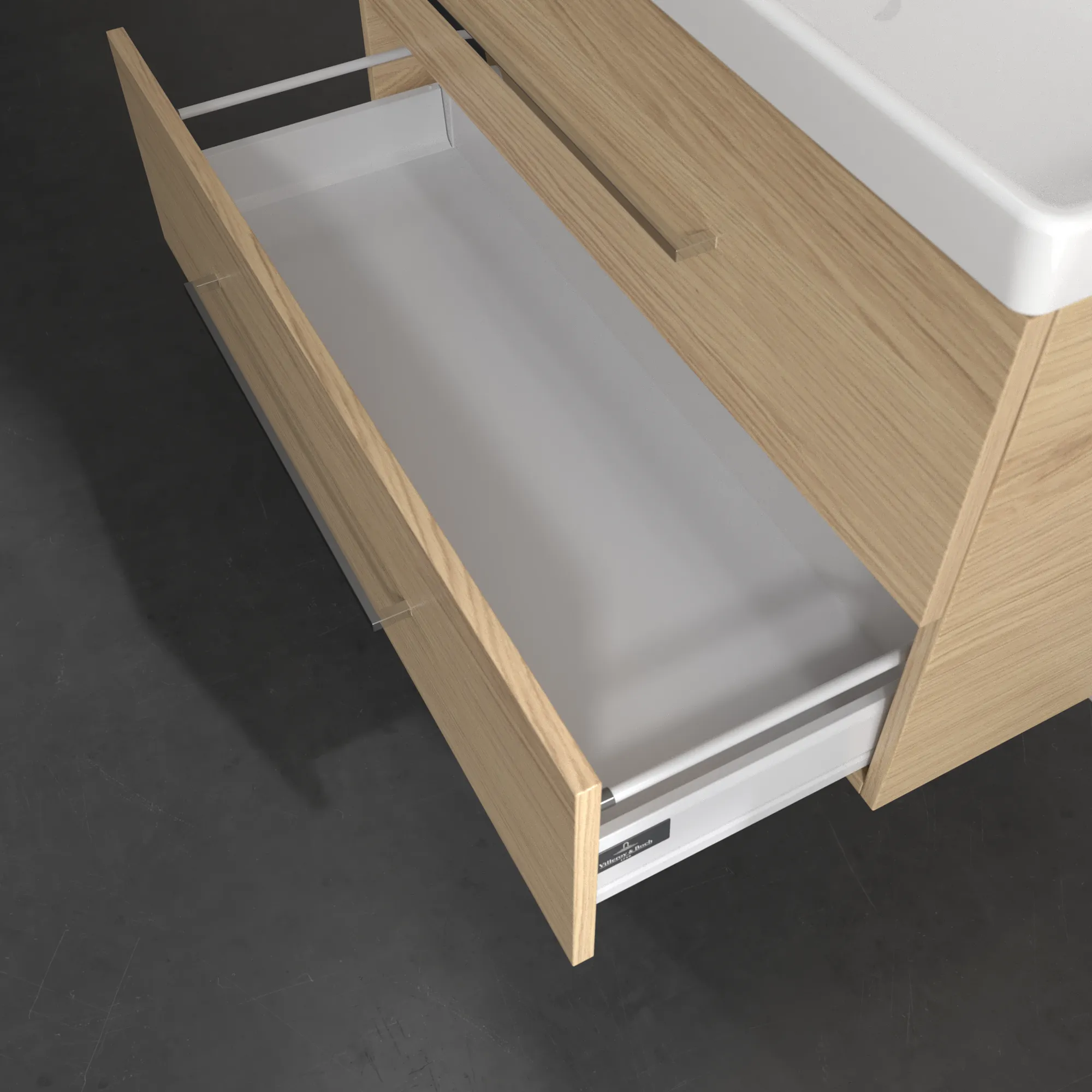 Villeroy & Boch Waschtischunterschrank „Avento“ für Schrankwaschtisch 980 × 514 × 452 mm Nordic Oak, Soft Closing
