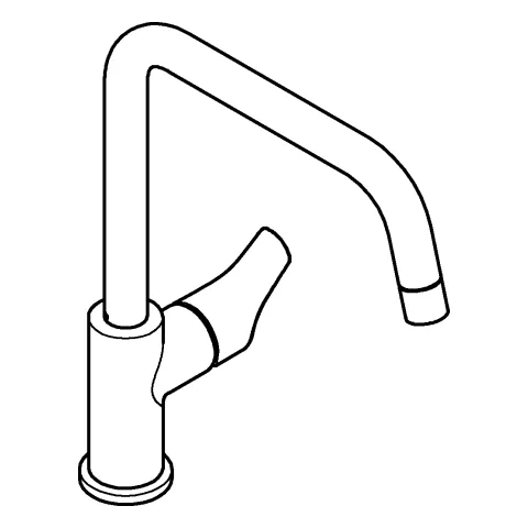 Einhand-Spültischbatterie Eurosmart 30618, für Vor-Fenster-Montage, hoher schwenkbarer Gussauslauf, chrom Einhand-Spültischbatterie Eurosmart 30618, für Vor-Fenster-Montage, hoher schwenkbarer Gussauslauf, chrom