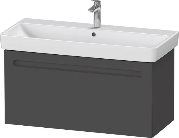 Duravit Waschtischunterschrank wandhängend „No.1“ 94 × 47,8 × 42,6 cm in Graphit Matt Duravit Waschtischunterschrank wandhängend „No.1“ 94 × 47,8 × 42,6 cm in Graphit Matt