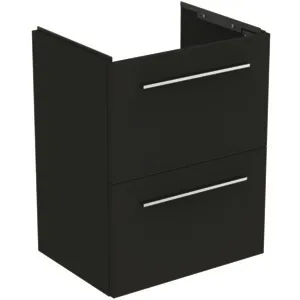 Ideal Standard Möbelwaschtischunterschrank i.life S 2 Auszüge 500x375x630mm Carbongrau matt Ideal Standard Möbelwaschtischunterschrank i.life S 2 Auszüge 500x375x630mm Carbongrau matt