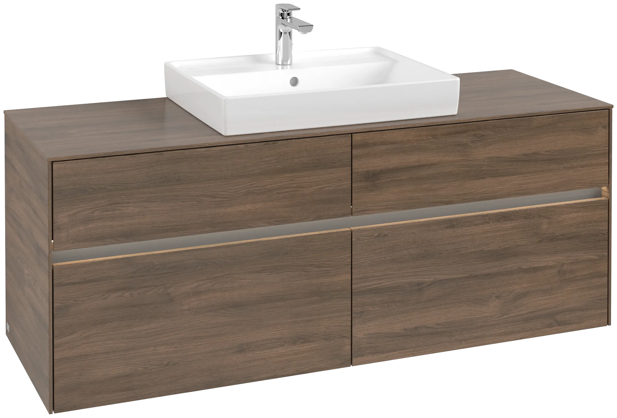 Villeroy & Boch Collaro Waschbeckenunterschrank C084B0, 1400 x 548 x 500 mm, Arizona Oak