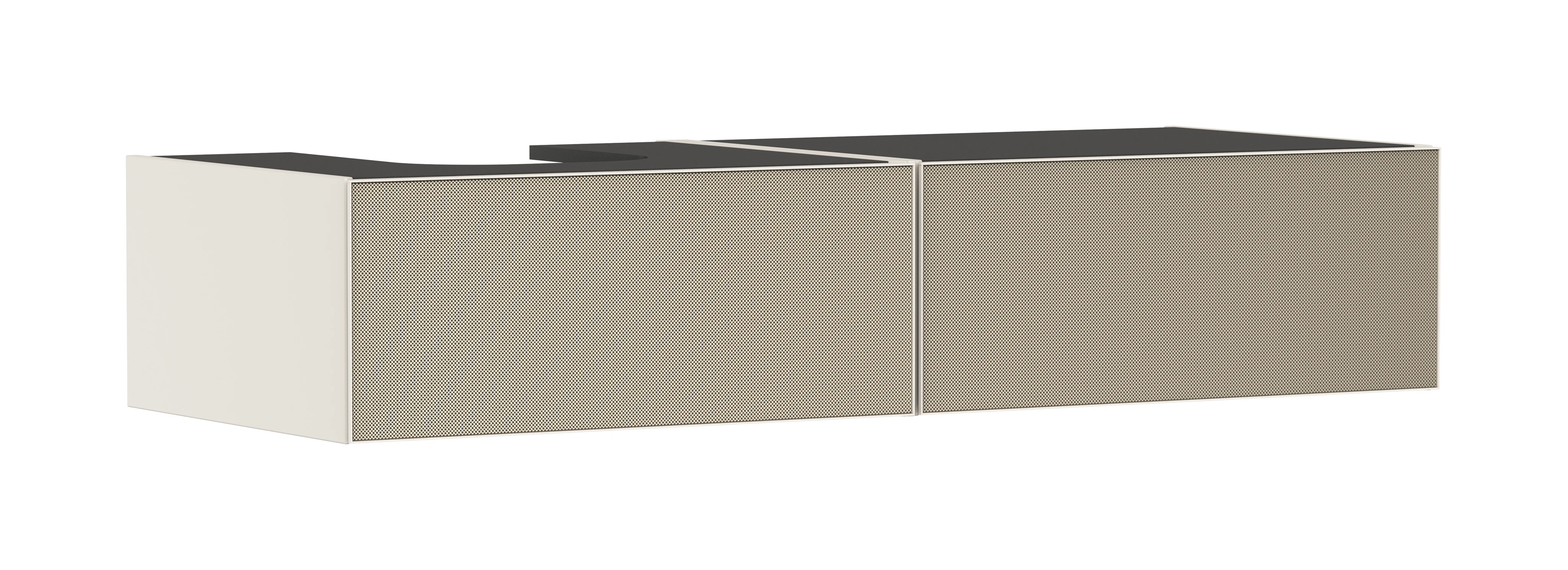 Hansgrohe Xevolos E Waschtischunterschrank Sandbeige Matt 1370x550 mm mit 2 Schubkästen, grifflos, PushOpen, SoftClose Hansgrohe Xevolos E Waschtischunterschrank Sandbeige Matt 1370x550 mm mit 2 Schubkästen, grifflos, PushOpen, SoftClose