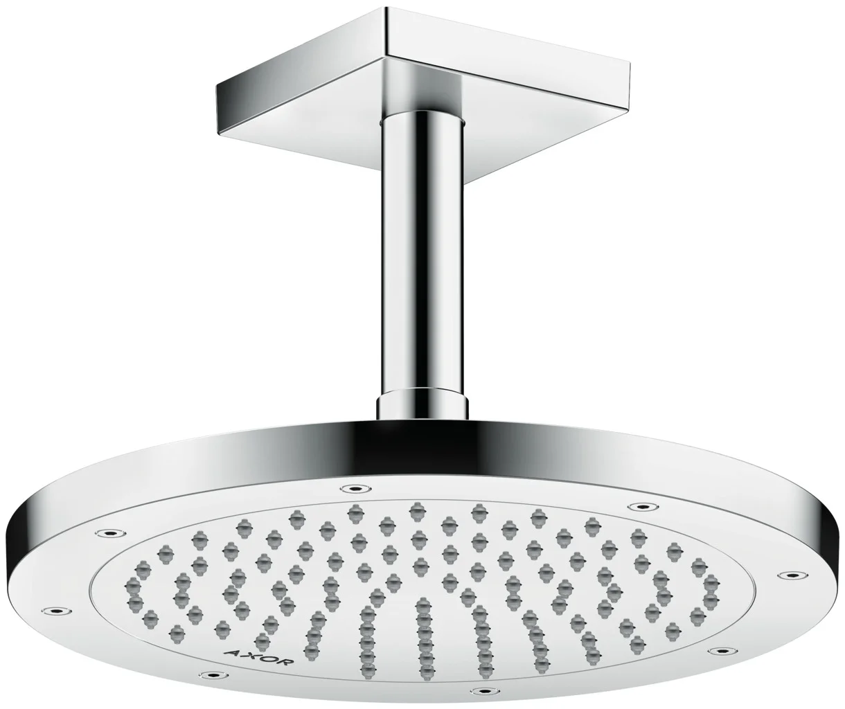 Hansgrohe AXOR ShowerSolutions Kopfbrause 245 1jet EcoSmart Chrom, 245 mm, verstellbarer Winkel, abnehmbar zur Reinigung, G 1/2 Anschluss Hansgrohe AXOR ShowerSolutions Kopfbrause 245 1jet EcoSmart Chrom, 245 mm, verstellbarer Winkel, abnehmbar zur Reinigung, G 1/2 Anschluss