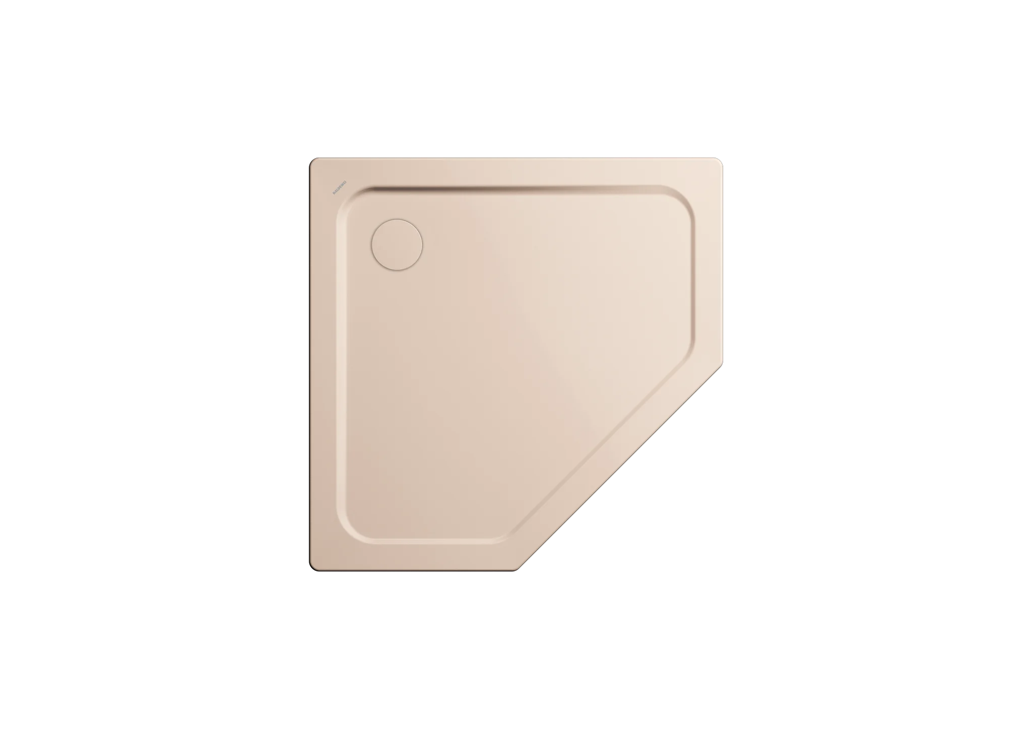 Kaldewei CORNEZZA MIT WANNENTRÄGER Duschfläche, 1000x1000 mm, alpinweiß matt, erhöhte Randhöhe 32 mm, Tiefe 25 mm, Eckablauf