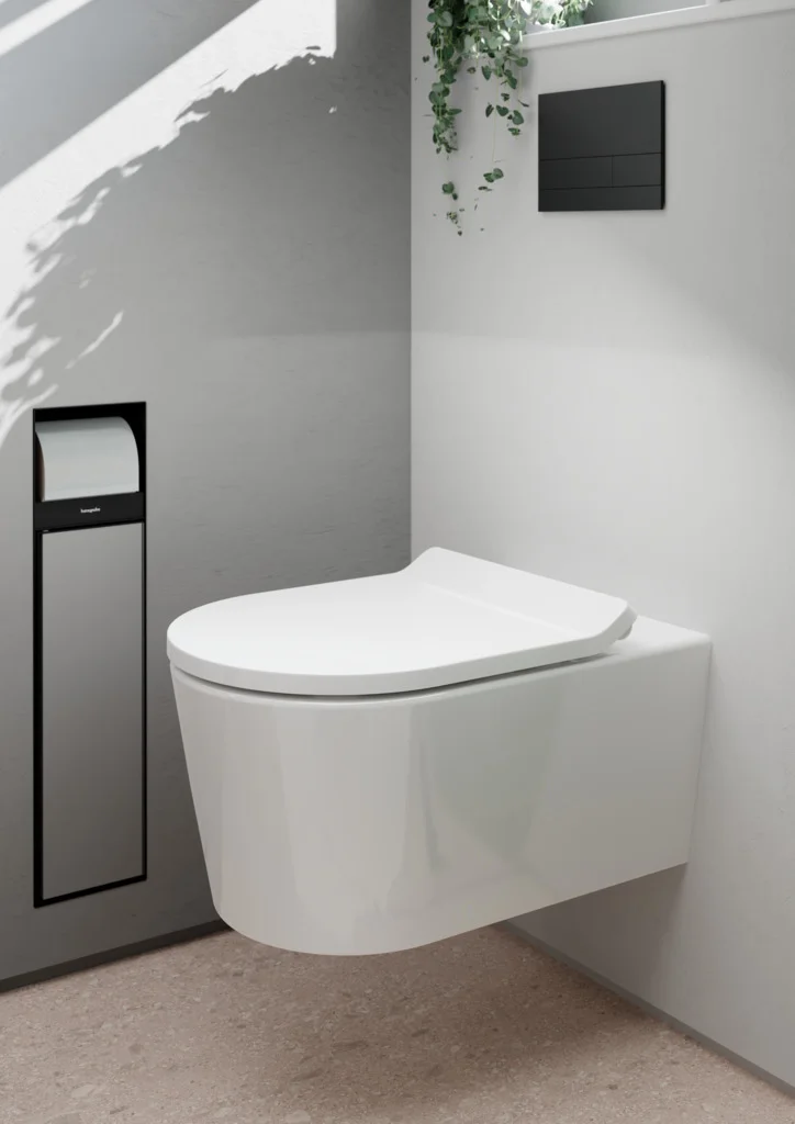 Hansgrohe EluPura S Wand-WC-Set, 540x360 mm, weiß, mit AquaHelix Flush, SmartClean, SoftClose und QuickRelease