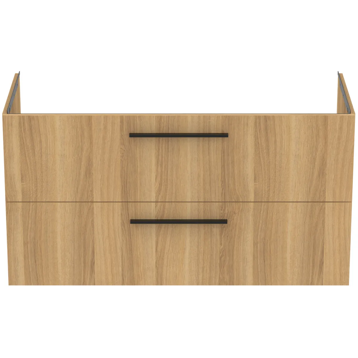 Möbelwaschtischunterschrank i.life B 2 Auszüge Siphonausschnitt auf der rechten Seite 1200x505x630mm Weiß matt