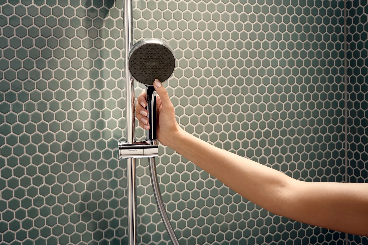 Activera Q Showerpipe 290/180 1jet EcoSmart mit ShowerTablet Select 360 Varia, Oberfläche: Chrom