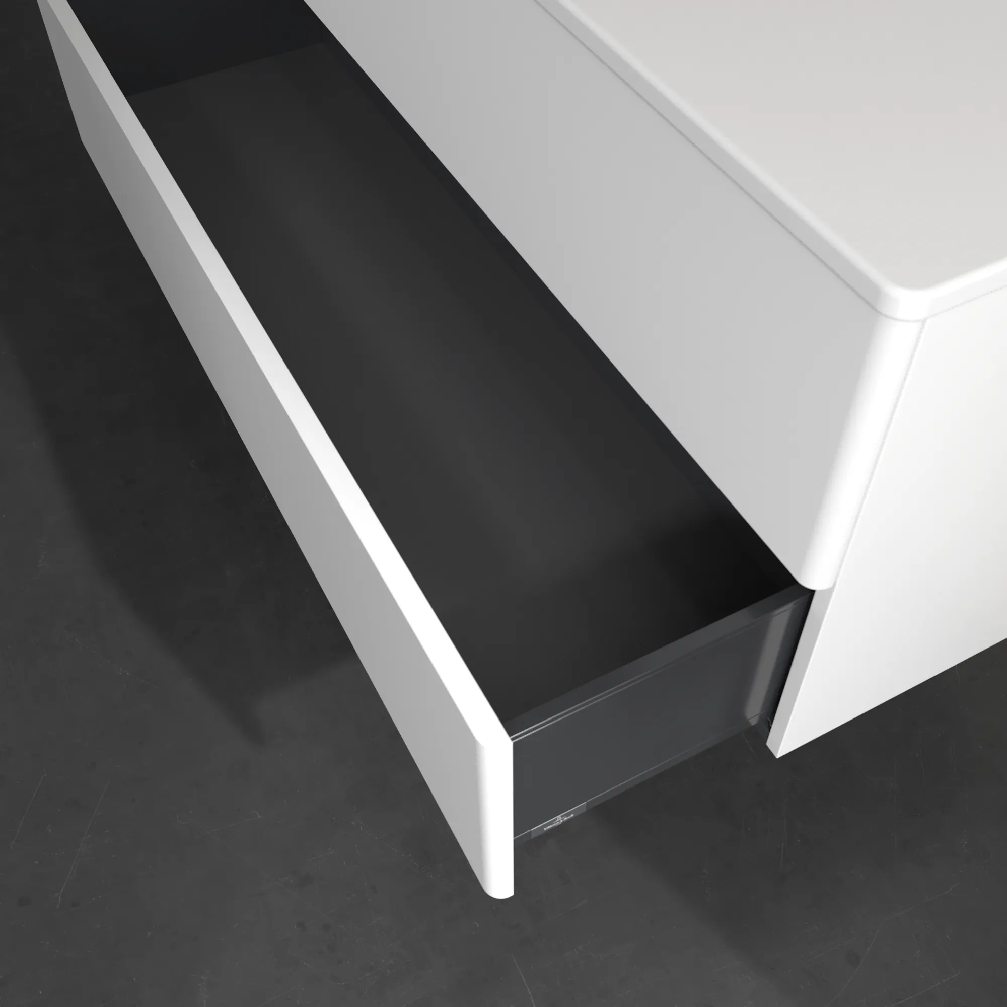 Villeroy & Boch Waschtischunterschrank für Schrankwaschtisch „Antao“ 1188 × 504 × 493 mm White Matt Lacquer, ohne Hahnlochbohrung, für Becken links, ohne Beleuchtung