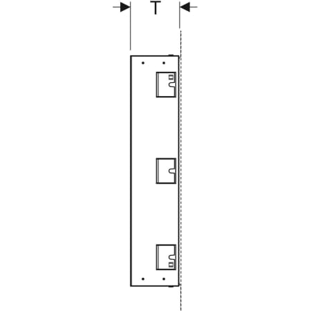 Geberit Vorwand-/Einbauelement für Bad-/Duscharmatur „GIS“ 770 × 280 × 160 mm