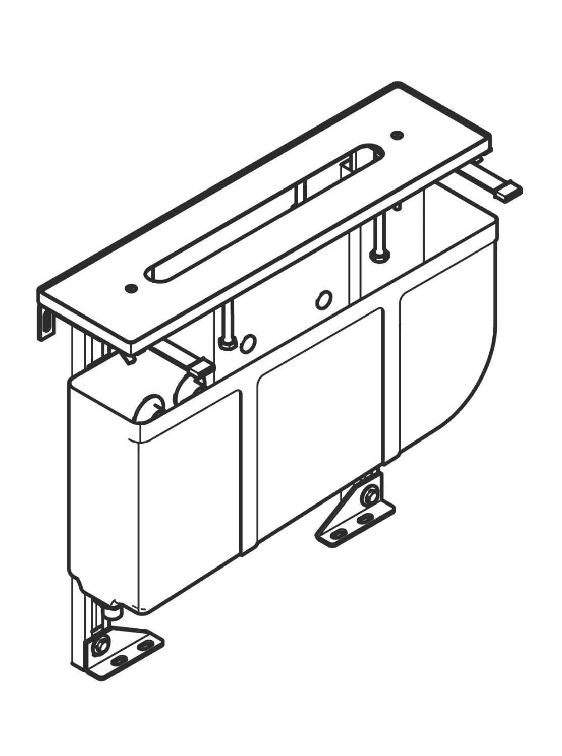 Dornbracht Perfecto Montagesystem - höhenjustierbar, Anschluss ½"
