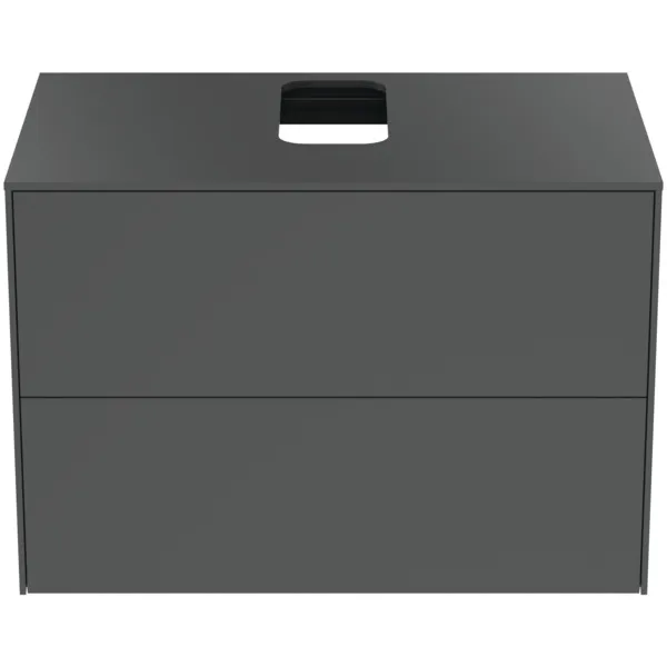 Ideal Standard Waschtischunterschrank Conca, 2 Auszüge, anthrazit Ideal Standard Waschtischunterschrank Conca, 2 Auszüge, anthrazit