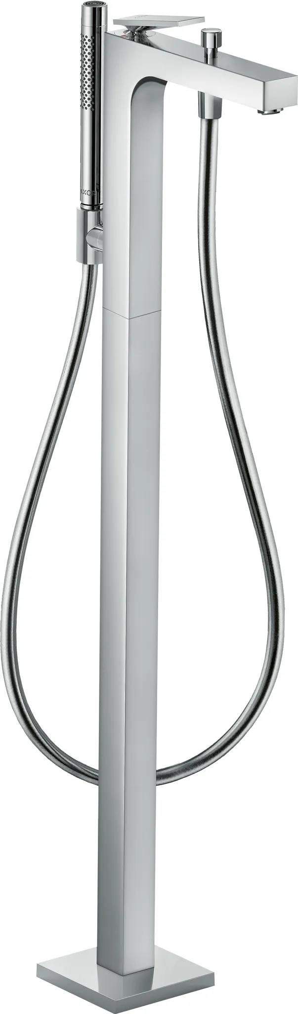 Wannenmischer Axor Citterio Fertigsetzur Bodenmontage mit Hebelgriff chrom