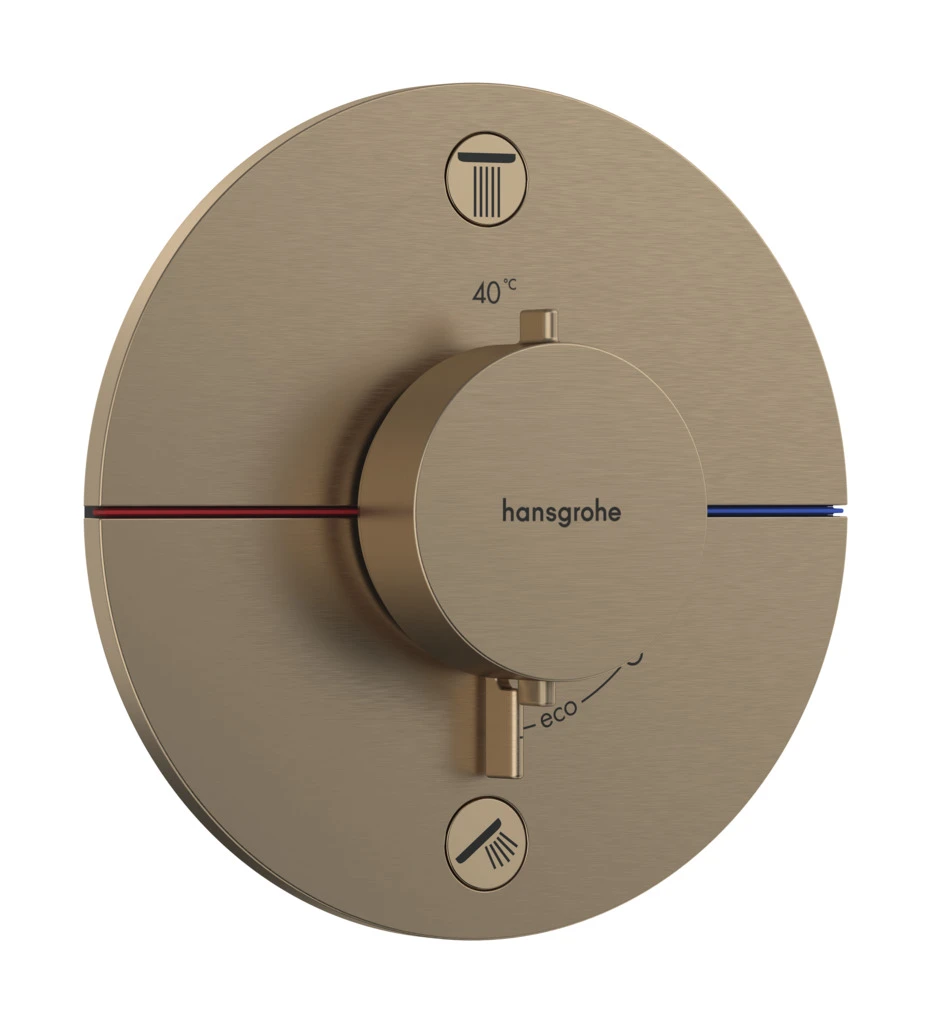 ShowerSelect Comfort S Thermostat Unterputz für 2 Verbraucher mit integrierter Sicherungskombination nach EN1717 Chrom