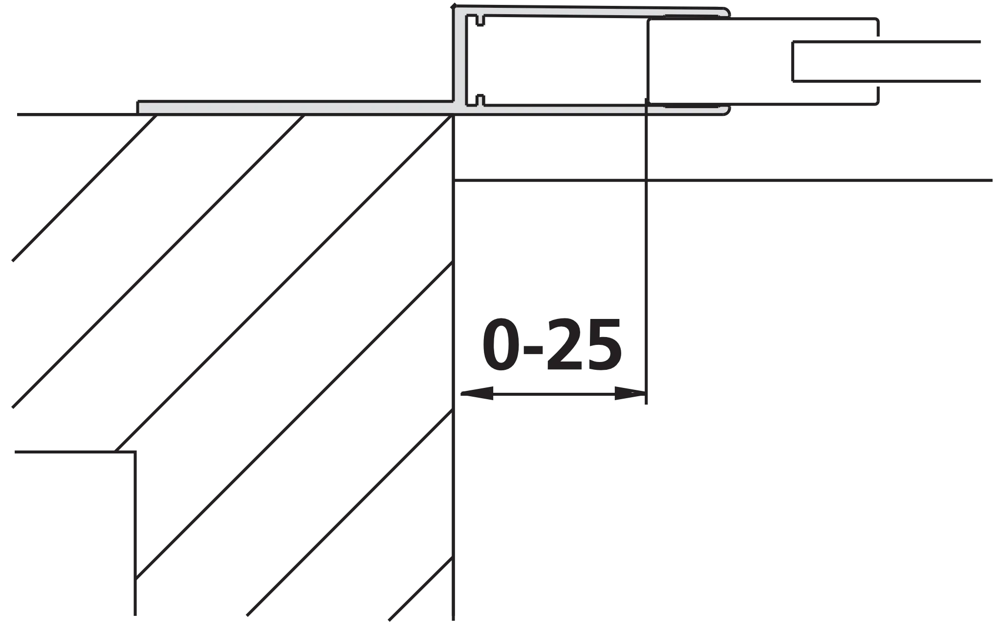 Kermi Duschdesign Wandanschlussprofil „NOVA 2000“ 1850 mm in Silber Mattglanz Kermi Duschdesign Wandanschlussprofil „NOVA 2000“ 1850 mm in Silber Mattglanz