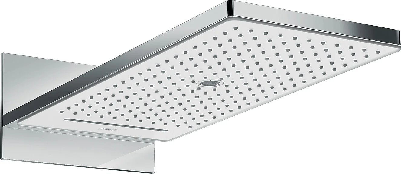 Hansgrohe Rainmaker Select Kopfbrause 580 3jet EcoSmart Wandmontage weiß/chrom, 586 x 258 mm, DN15 Hansgrohe Rainmaker Select Kopfbrause 580 3jet EcoSmart Wandmontage weiß/chrom, 586 x 258 mm, DN15