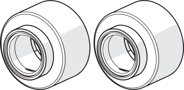 HA Rosetten (2 Stück) HANSA 0272 Chrom