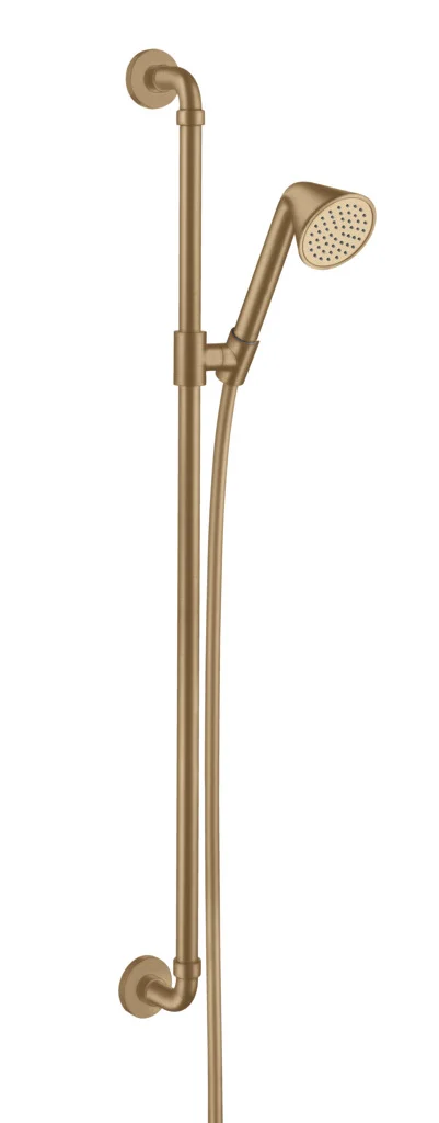 Hansgrohe AXOR Showers/ Front Brauseset BBR, 0,90 m, Handbrause 85 mm Rain, Brushed Bronze