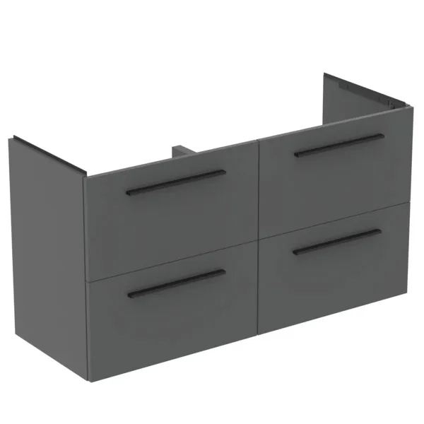 Ideal Standard Waschtischunterschrank „i.lifeA“ 120 × 63 × 44 cm Quarzgrau matt