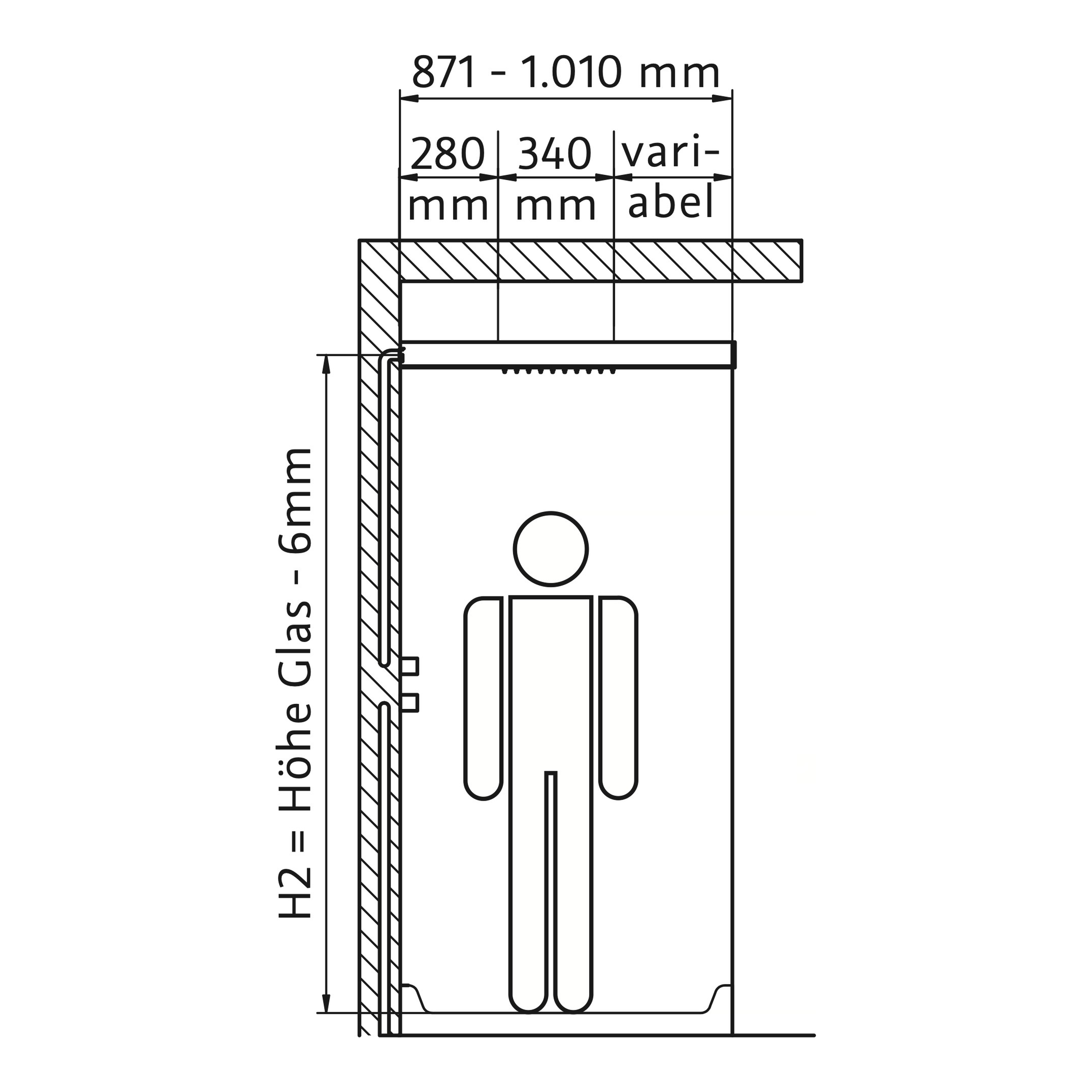 HSK Regentraverse „Lavida“ für Glasaufnahme WALK IN in Edelstahl poliert HSK Regentraverse „Lavida“ für Glasaufnahme WALK IN in Edelstahl poliert
