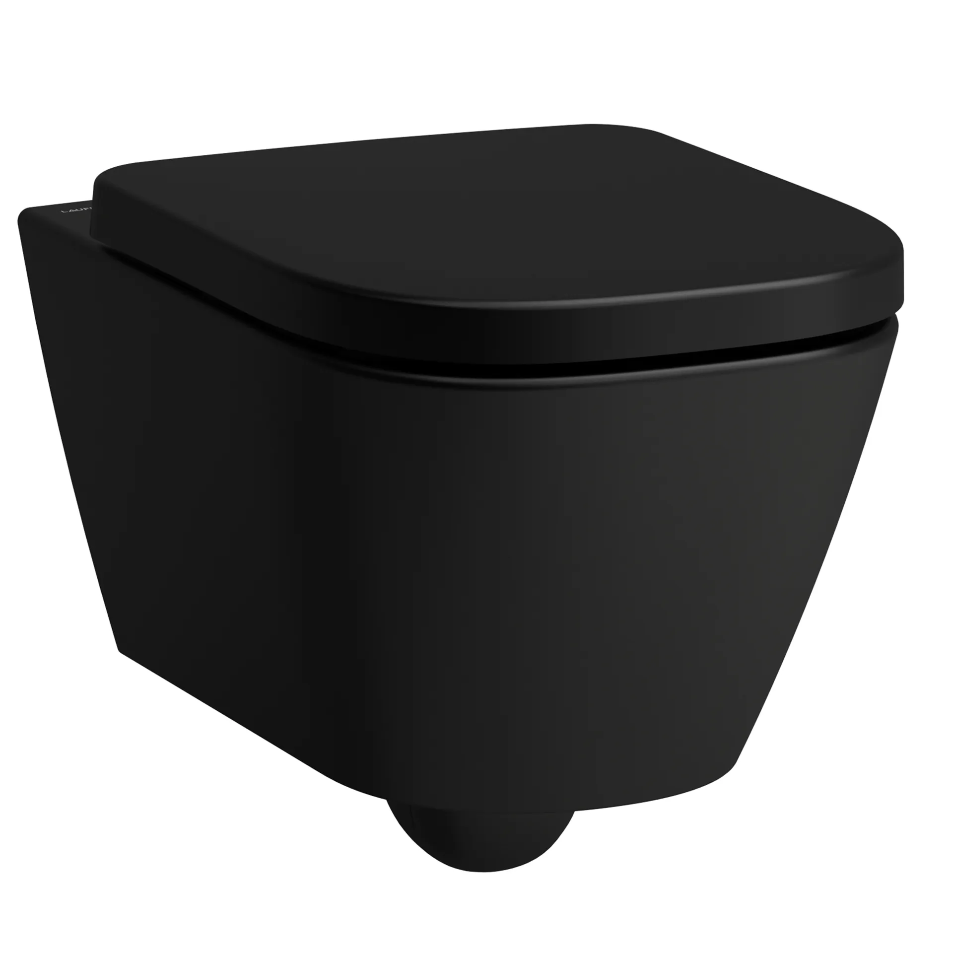 Laufen Wand-Tiefspül-WC mit Silent Flush „Meda“ 360 × 355 × 540 mm in Schwarz matt, ohne Spülrand