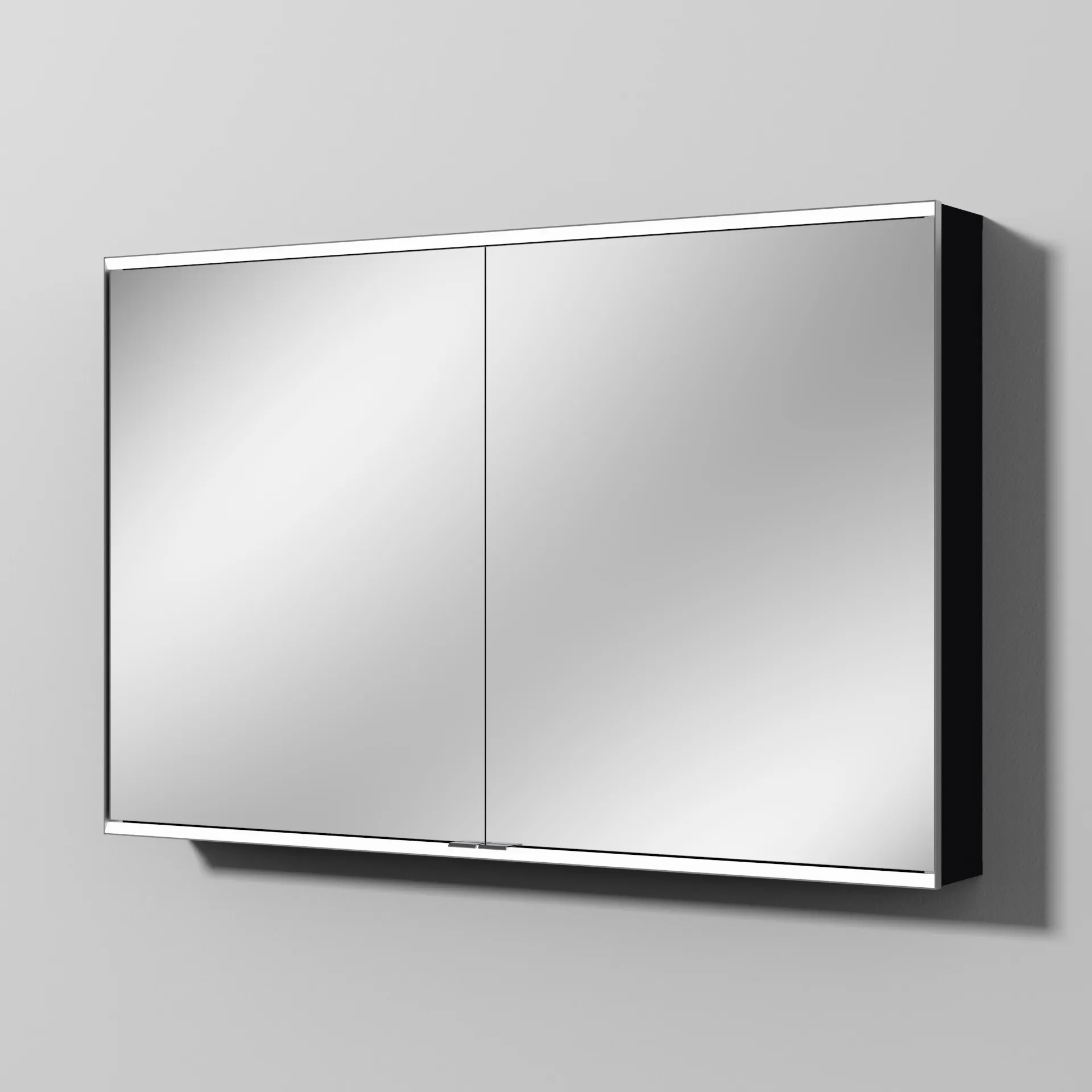 Sanipa Spiegelschrank „Marie“ 1208 × 785 × 157 mm in Schwarz (matt), ohne Spiegelheizung