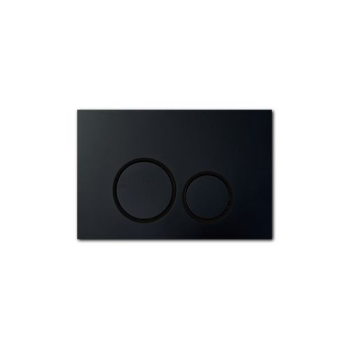 Betätigungsplatte StarBlueDisc „Doppio 35“ 24,5 × 16,5 × 1,5 cm in schwarz, matt / schwarz, matt / schwarz, matt