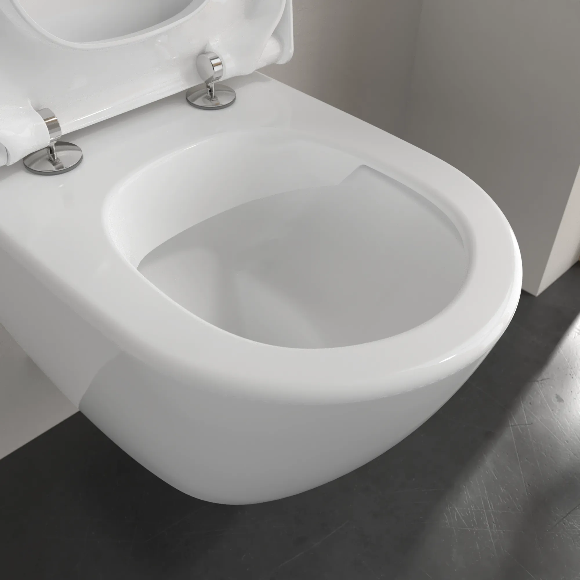 Wand-Tiefspül-WC DirectFlush „Subway 2.0“ 35,5 × 36 × 48 cm mit CeramicPlus, ohne Spülrand, Abgang waagerecht