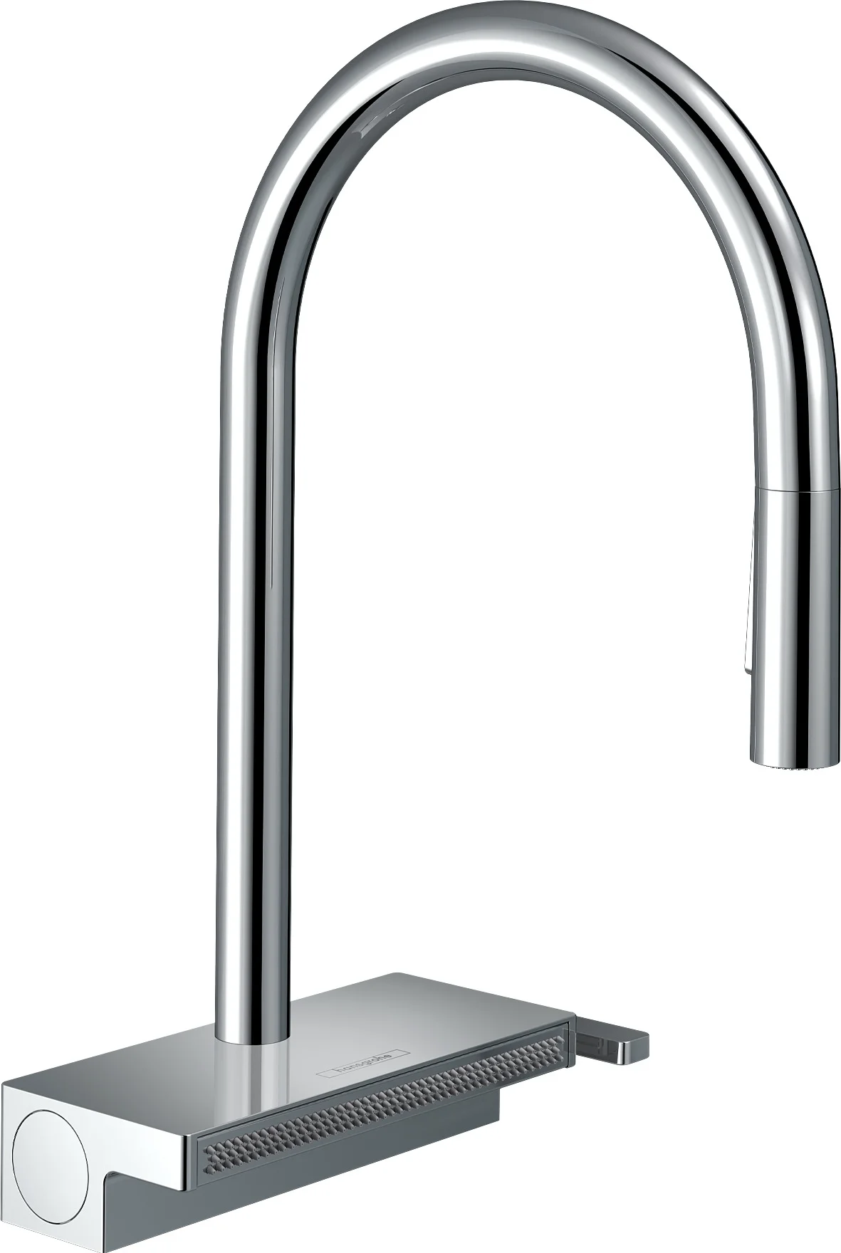 Hansgrohe Aquno Select M81 Einhebel-Küchenmischer mit Ausziehbrause 3jet Chrom, ComfortZone 170, Schwenkbereich einstellbar in 3 Stufen auf 60°, 110° oder 150°, Laminarstrahl, Brausestrahl, SatinFlow, MagFit magnetische Brausehalterung, maximale Durchflu