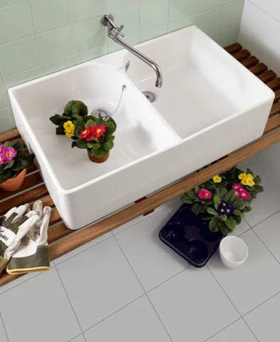 Villeroy & Boch O.novo Doppelspülbecken 220x895mm Rechteck Weiß Alpin CeramicPlus Villeroy & Boch O.novo Doppelspülbecken 220x895mm Rechteck Weiß Alpin CeramicPlus